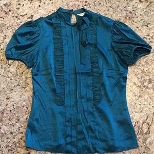 Trina Turk .Green blouse